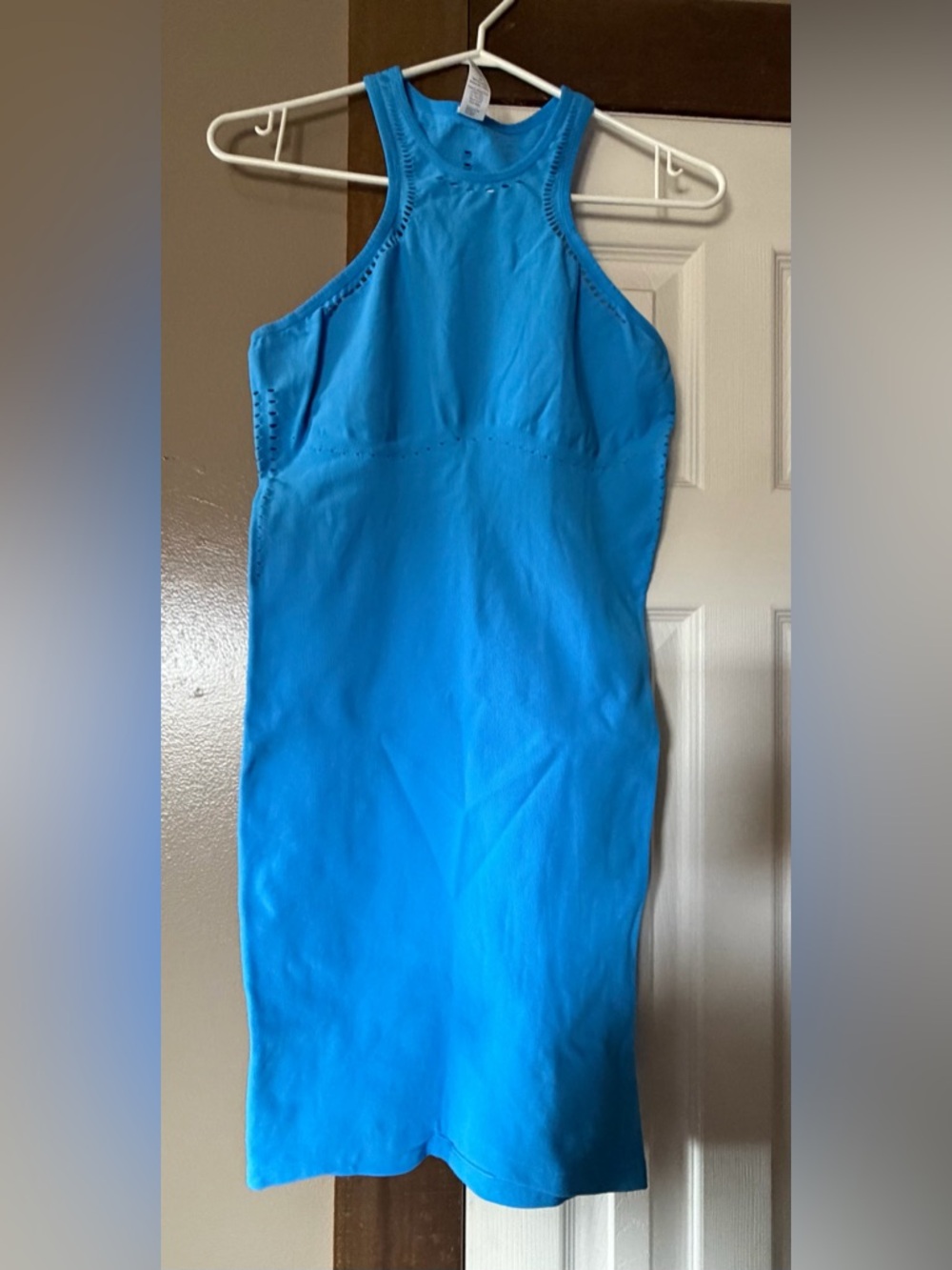 ALO Yoga Bright Turquoise Athletic Bodycon Dress